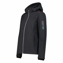 Softshell-Damenjacke mit abnehmbarer Kapuze><noscript><img width=