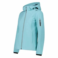 Softshell-Damenjacke mit abnehmbarer Kapuze><noscript><img width=