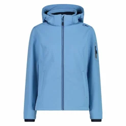 Softshell-Damenjacke mit abnehmbarer Kapuze><noscript><img width=