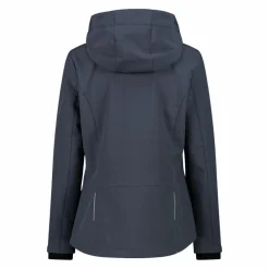 Softshell-Damenjacke mit abnehmbarer Kapuze><noscript><img width=