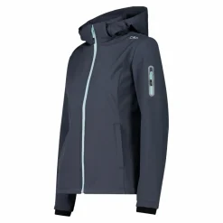Softshell-Damenjacke mit abnehmbarer Kapuze><noscript><img width=