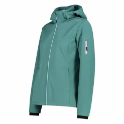 Softshell-Damenjacke mit abnehmbarer Kapuze><noscript><img width=