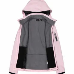 Softshell-Damenjacke mit abnehmbarer Kapuze><noscript><img width=
