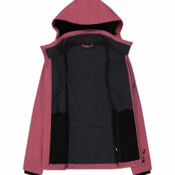 Softshell-Damenjacke mit abnehmbarer Kapuze><noscript><img width=