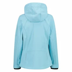 Softshell-Damenjacke mit abnehmbarer Kapuze><noscript><img width=