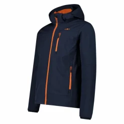 Softshell-Herrenjacke mit abnehmbarer Kapuze><noscript><img width=