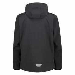 Softshell-Herrenjacke mit abnehmbarer Kapuze><noscript><img width=