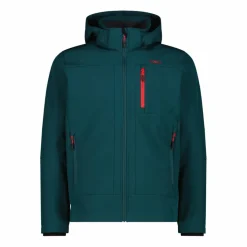 Softshell-Herrenjacke mit abnehmbarer Kapuze><noscript><img width=