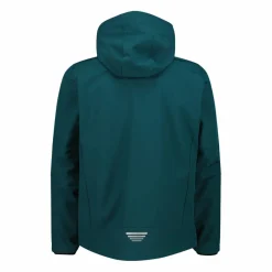 Softshell-Herrenjacke mit abnehmbarer Kapuze><noscript><img width=