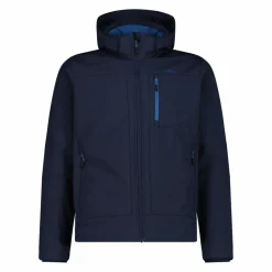 Softshell-Herrenjacke mit abnehmbarer Kapuze><noscript><img width=