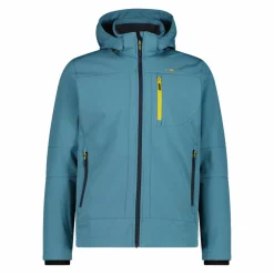 Softshell-Herrenjacke mit abnehmbarer Kapuze><noscript><img width=