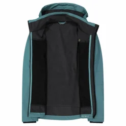 Softshell-Herrenjacke mit abnehmbarer Kapuze><noscript><img width=