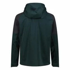 Softshelljacke für Herren mit Kapuze und zweifarbigem Grid-Jacquard-Motiv>CMP Sale