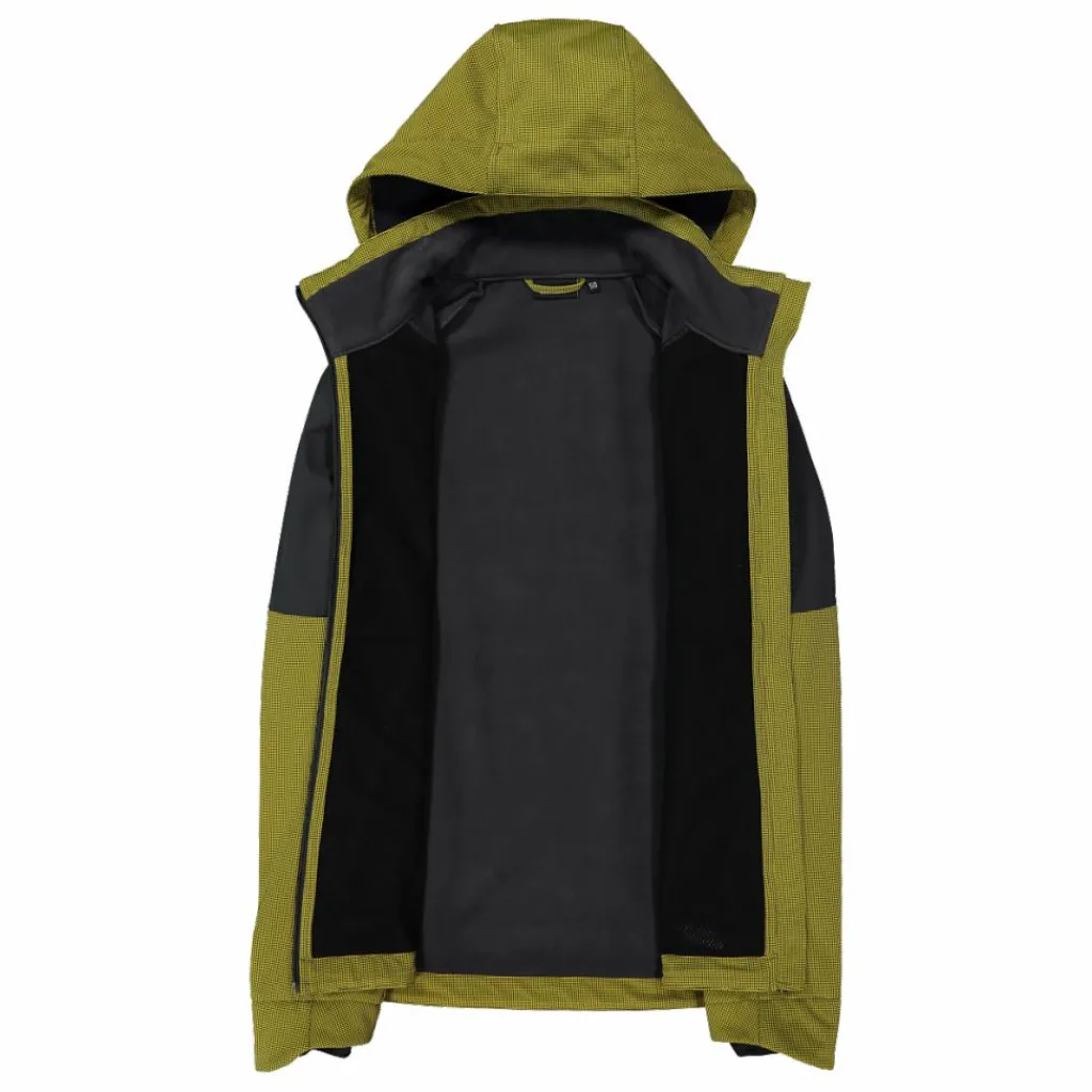 Softshelljacke für Herren mit Kapuze und zweifarbigem Grid-Jacquard-Motiv>CMP Sale