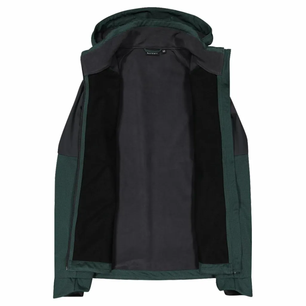 Softshelljacke für Herren mit Kapuze und zweifarbigem Grid-Jacquard-Motiv>CMP Sale
