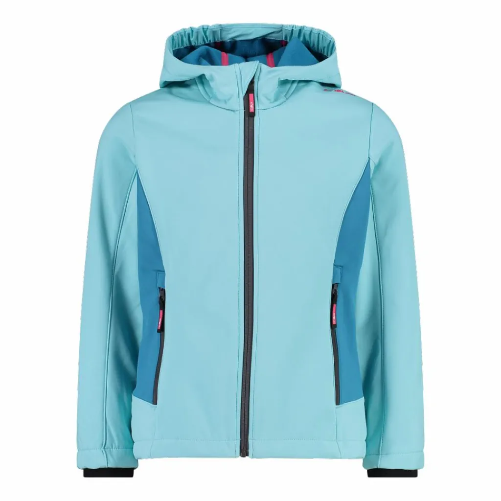 Softshell-Mädchenjacke mit Fix-Hood>CMP Discount
