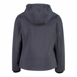 Softshell-Mädchenjacke mit Fix-Hood><noscript><img width=