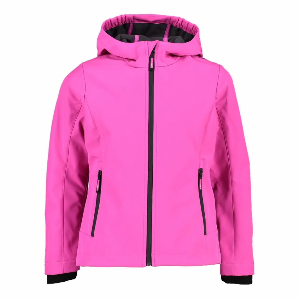 Softshell-Mädchenjacke mit Fix-Hood>CMP Discount