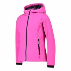 Softshell-Mädchenjacke mit Fix-Hood><noscript><img width=