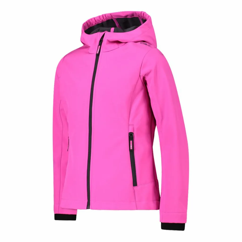 Softshell-Mädchenjacke mit Fix-Hood>CMP Discount