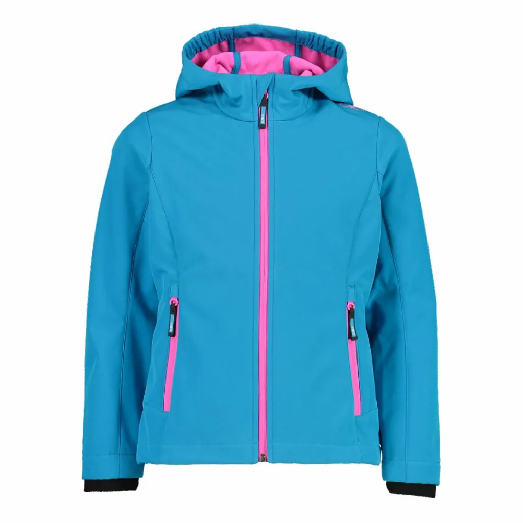 Softshell-Mädchenjacke mit Fix-Hood>CMP Discount