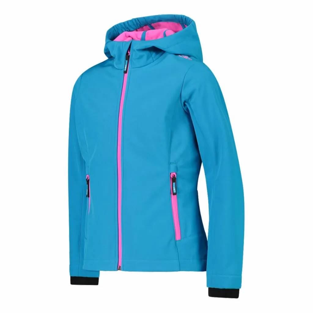 Softshell-Mädchenjacke mit Fix-Hood>CMP Discount