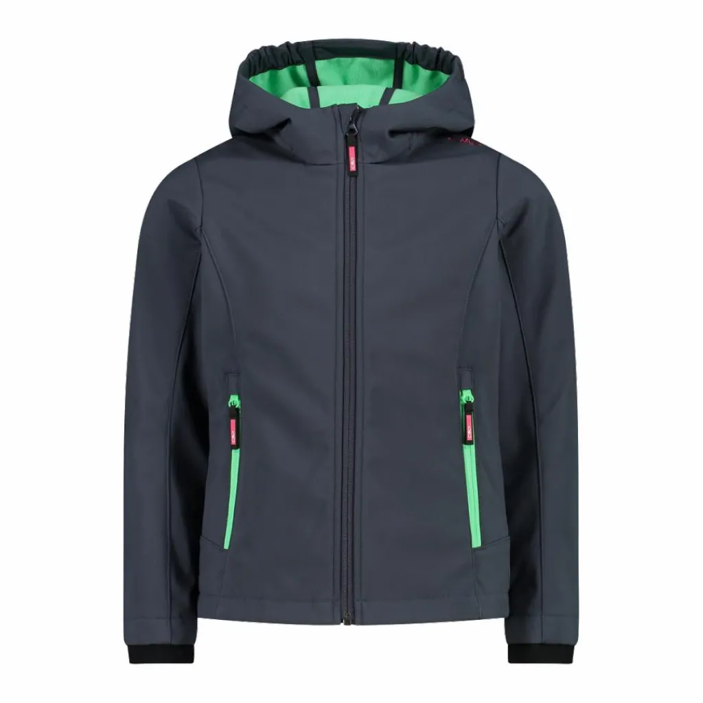 Softshell-Mädchenjacke mit Fix-Hood>CMP Discount