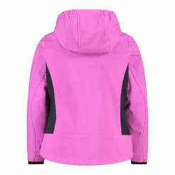 Softshell-Mädchenjacke mit Fix-Hood><noscript><img width=