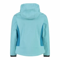 Softshell-Mädchenjacke mit Fix-Hood><noscript><img width=