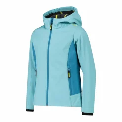 Softshell-Mädchenjacke mit Fix-Hood><noscript><img width=