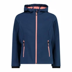 Softshell-Mädchenjacke mit Fix-Hood><noscript><img width=