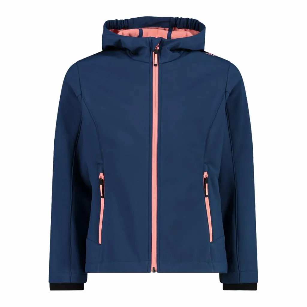 Softshell-Mädchenjacke mit Fix-Hood>CMP Discount