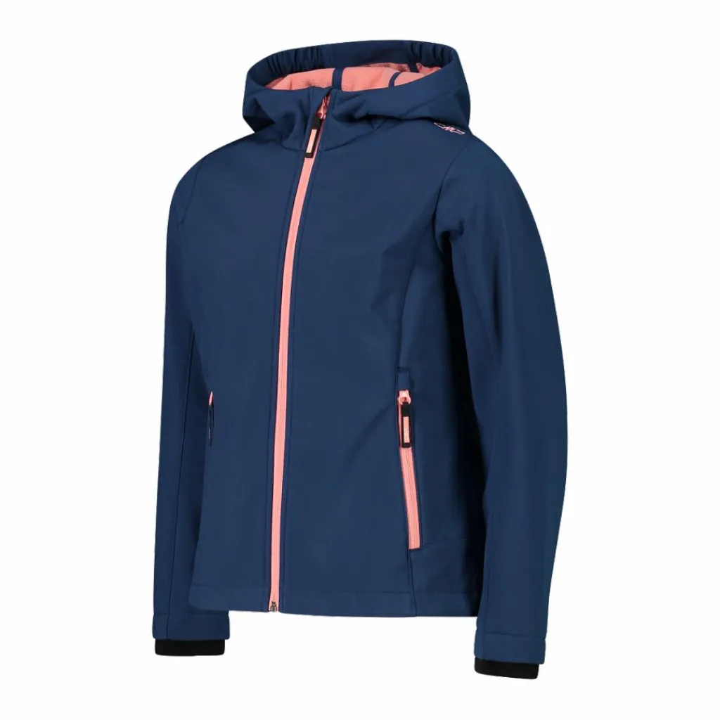 Softshell-Mädchenjacke mit Fix-Hood>CMP Discount