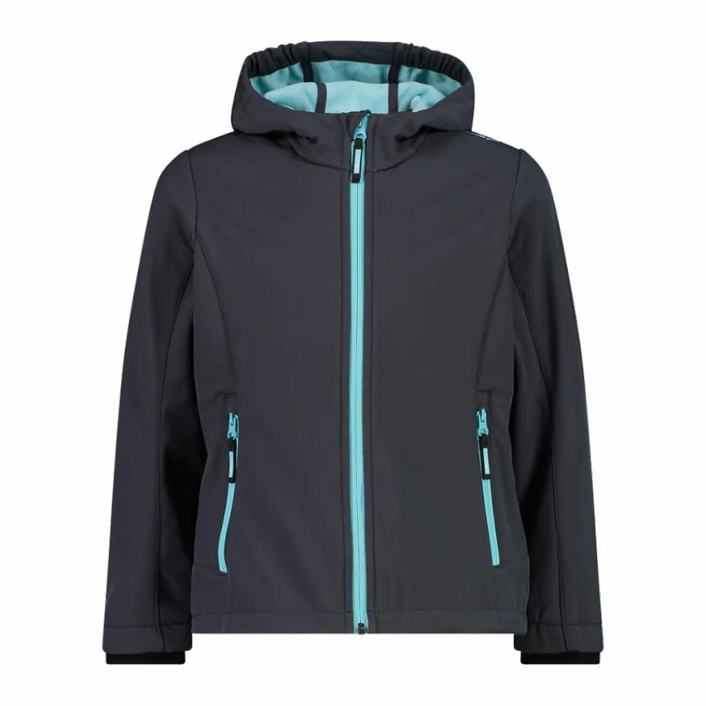 Softshell-Mädchenjacke mit Fix-Hood>CMP Discount