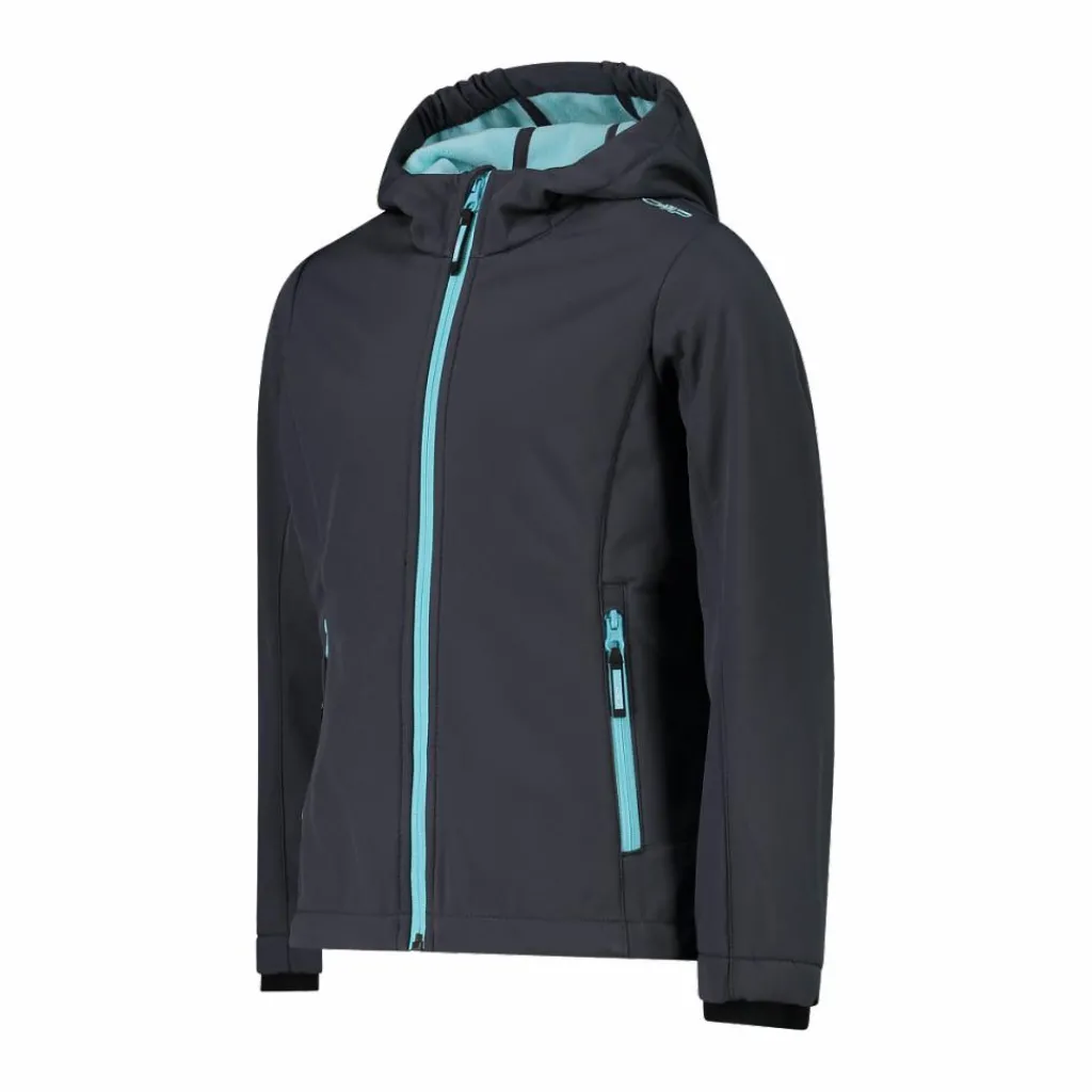 Softshell-Mädchenjacke mit Fix-Hood>CMP Discount