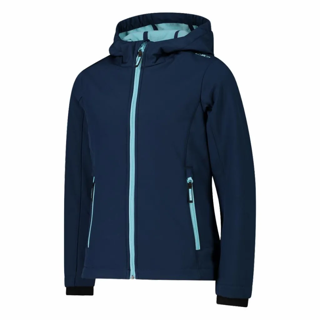 Softshell-Mädchenjacke mit Fix-Hood>CMP Discount