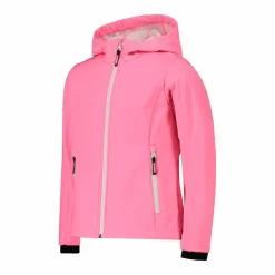 Softshell-Mädchenjacke mit Fix-Hood><noscript><img width=