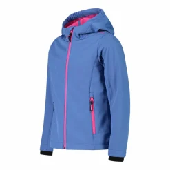 Softshell-Mädchenjacke mit Fix-Hood><noscript><img width=