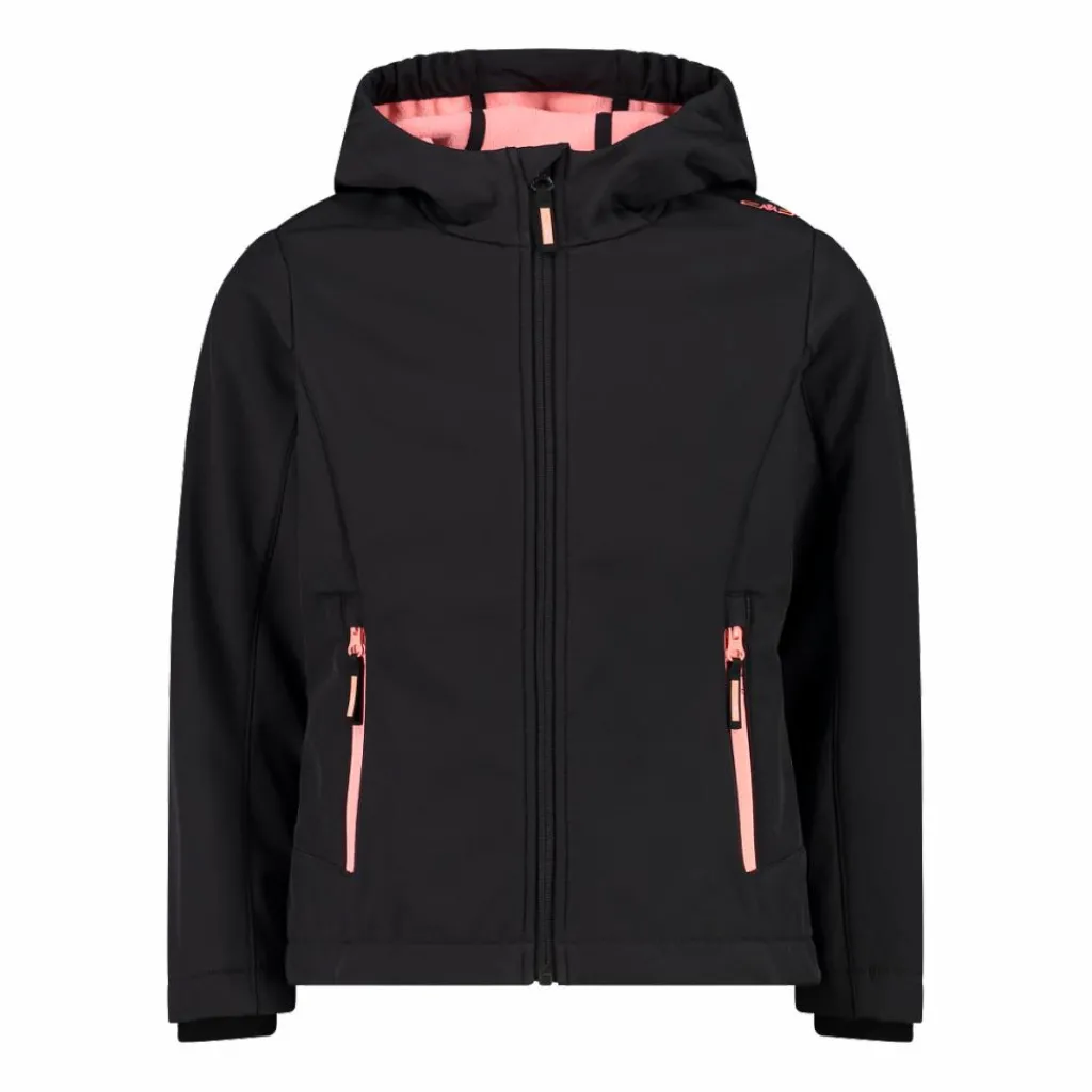 Softshell-Mädchenjacke mit Fix-Hood>CMP Discount