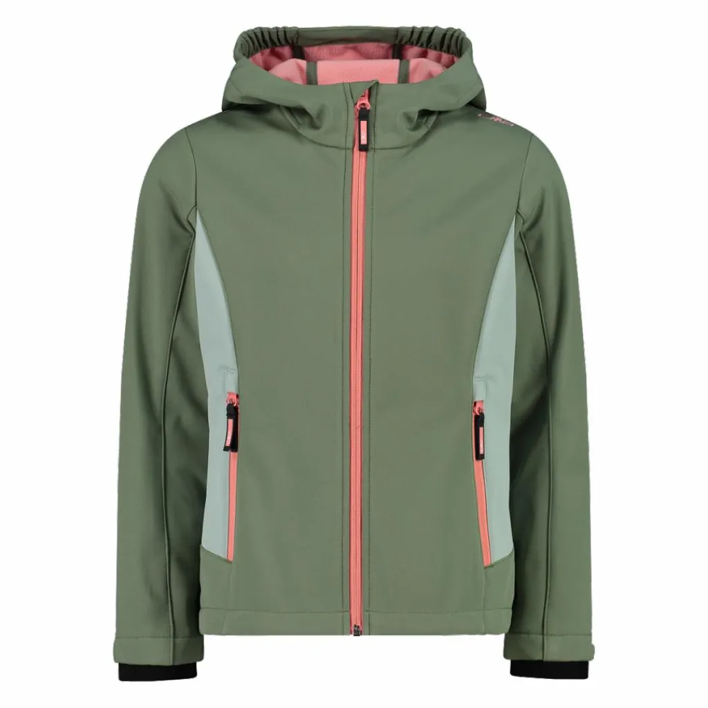 Softshell-Mädchenjacke mit Fix-Hood>CMP Discount