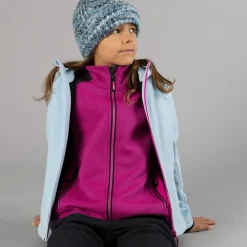 Softshell-Mädchenjacke mit Fix-Hood><noscript><img width=
