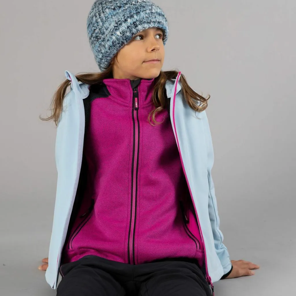 Softshell-Mädchenjacke mit Fix-Hood>CMP Discount