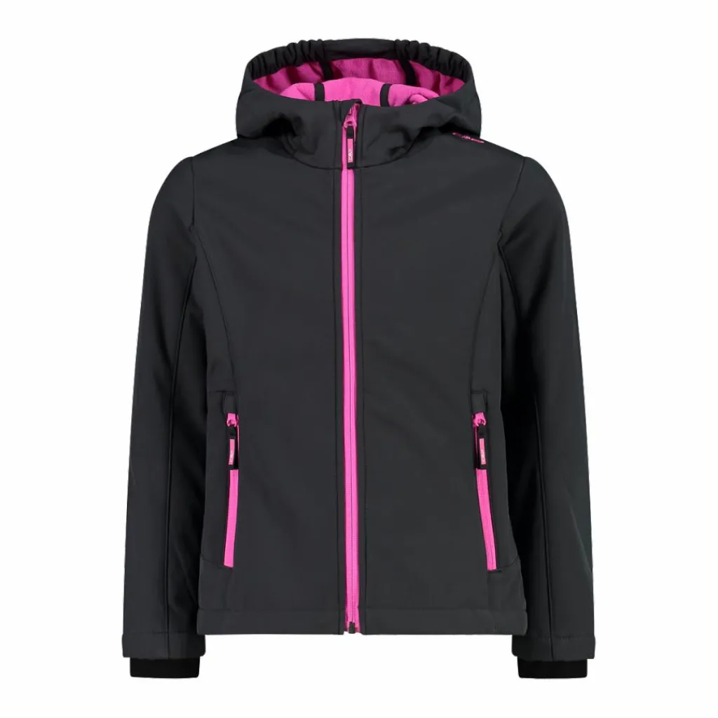Softshell-Mädchenjacke mit Fix-Hood>CMP Discount