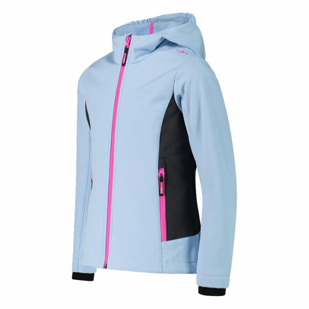 Softshell-Mädchenjacke mit Fix-Hood>CMP Discount