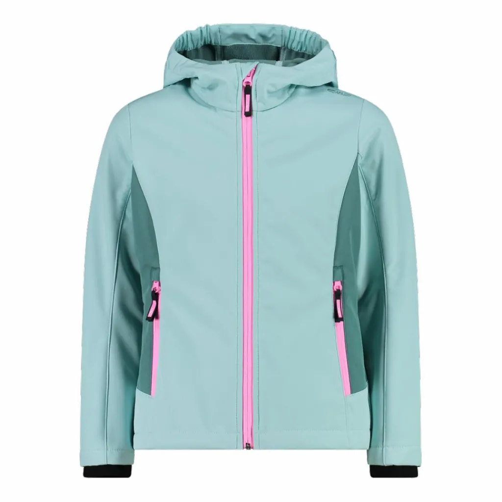 Softshell-Mädchenjacke mit Fix-Hood>CMP Discount