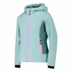 Softshell-Mädchenjacke mit Fix-Hood><noscript><img width=