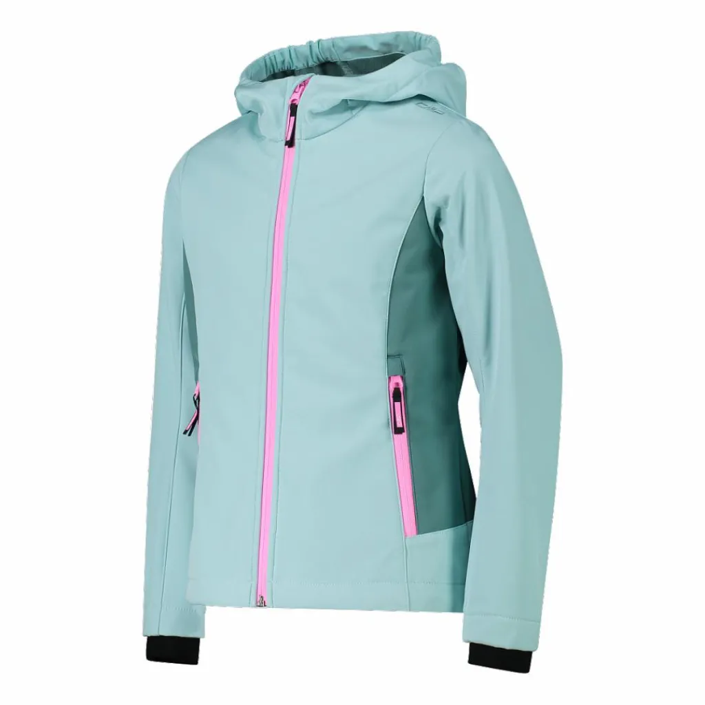 Softshell-Mädchenjacke mit Fix-Hood>CMP Discount