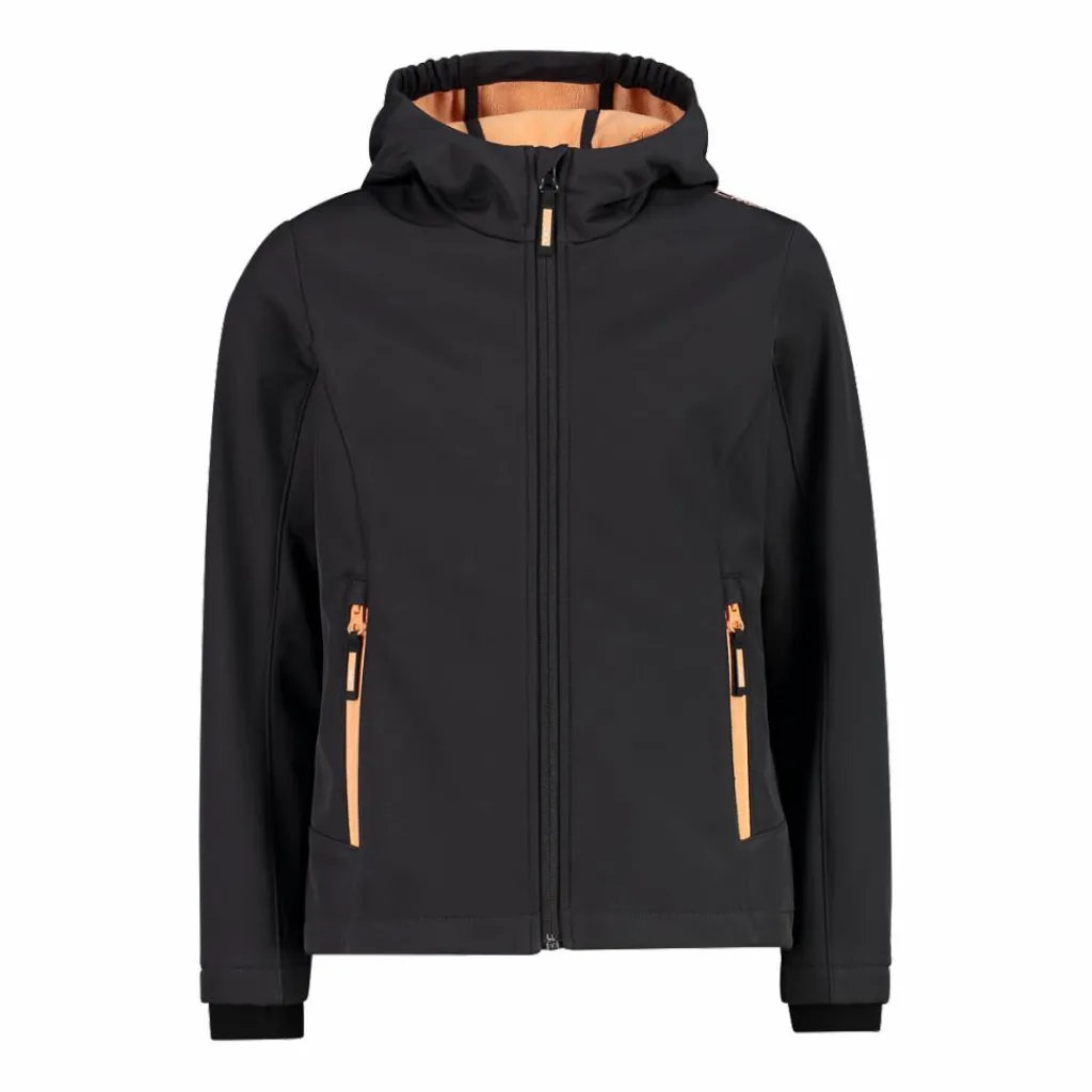 Softshell-Mädchenjacke mit Fix-Hood>CMP Discount