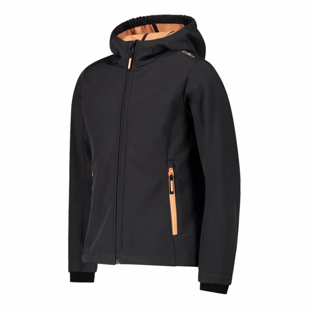 Softshell-Mädchenjacke mit Fix-Hood>CMP Discount