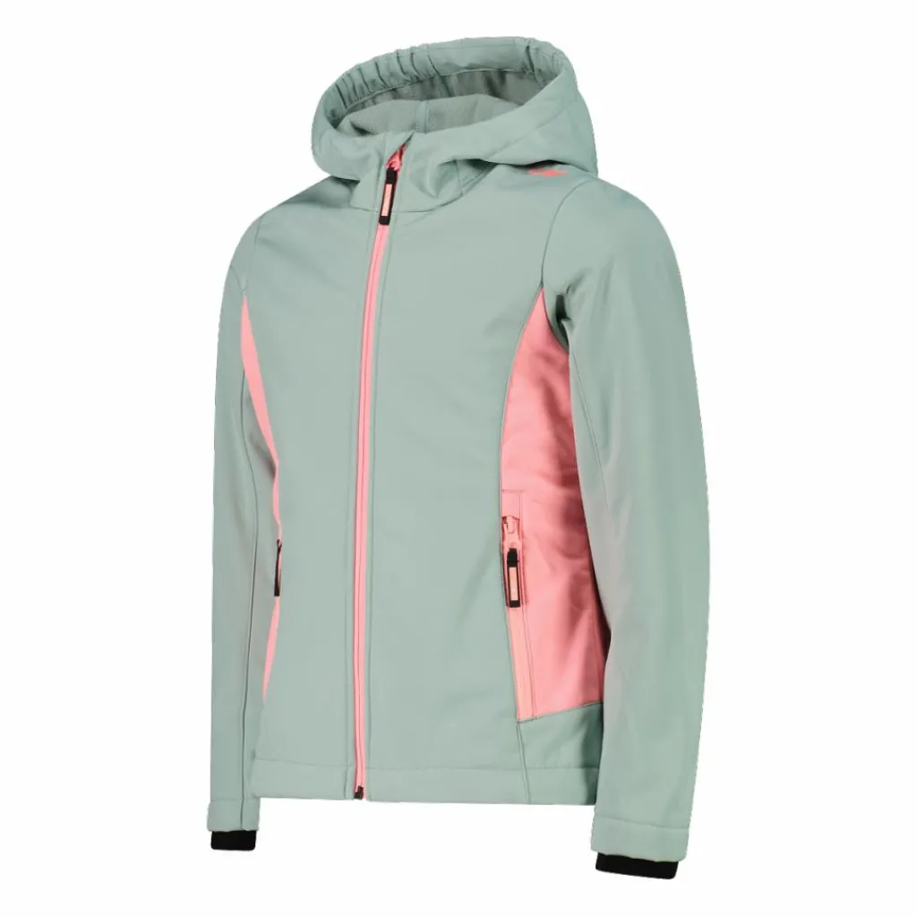 Softshell-Mädchenjacke mit Fix-Hood>CMP Discount